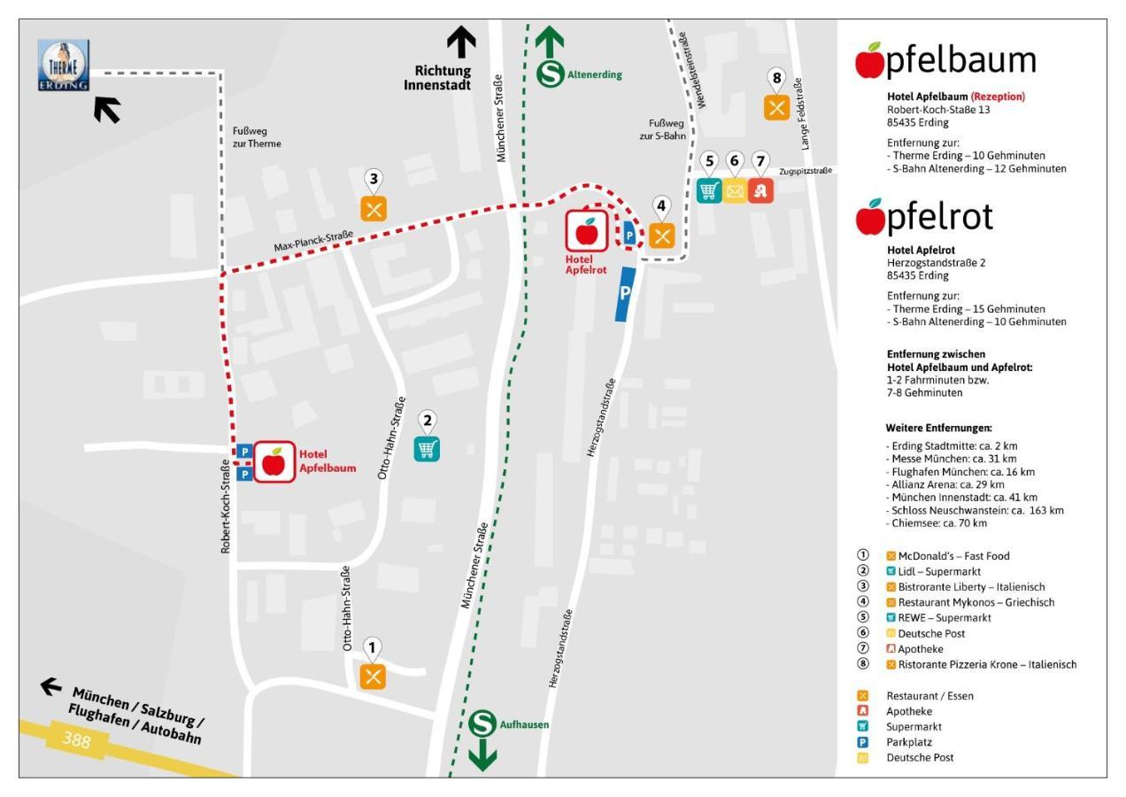 Hotel Apfelrot Erding Eksteriør billede